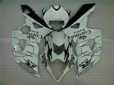 Cheapest 2005-2006 White Suzuki GSXR 1000 Motorbike Fairing Kits UK