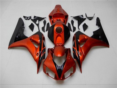 Cheapest 2006-2007 Orange Black Honda CBR1000RR Motorcycle Fairings Kit UK