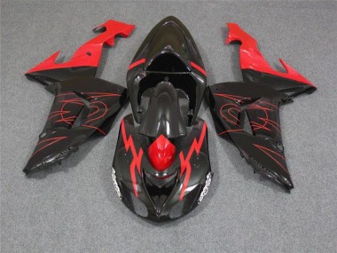 Cheapest 2006-2007 Black Red Kawasaki ZX10R Motorcycle Fairings UK