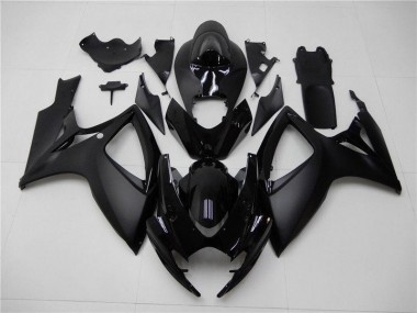 Cheapest 2006-2007 Matte Black Suzuki GSXR 600/750 Bike Fairings UK