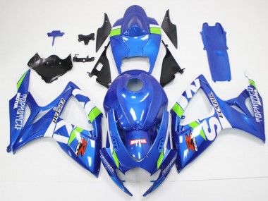 Cheapest 2006-2007 Blue White Suzuki GSXR 600/750 Motorcycle Fairings UK