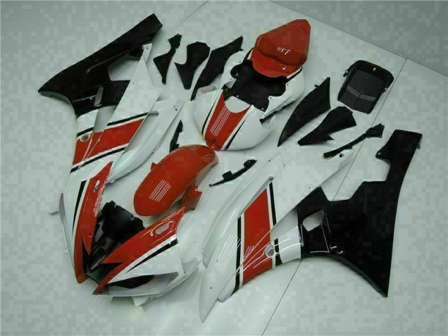 Cheapest 2006-2007 Red White Yamaha YZF R6 Motorcycle Fairings & Plastics UK