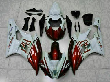 Cheapest 2006-2007 Brown White Yamaha YZF R6 Motorcycle Fairing Kit UK