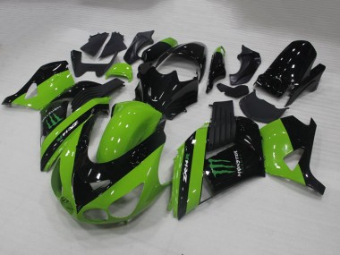 Cheapest 2006-2011 Green Monster Kawasaki ZX14R ZZR1400 Motorbike Fairing UK