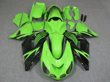 Cheapest 2006-2011 Green Black Kawasaki ZX14R ZZR1400 Bike Fairings UK