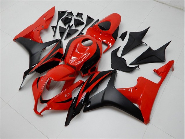 Cheapest 2007-2008 Black Red Honda CBR600RR Motorcycle Fairing Kit UK