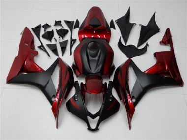 Cheapest 2007-2008 Red Black Honda CBR600RR Bike Fairing UK