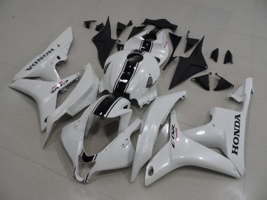 Cheapest 2007-2008 Pearl White with Black Stripe Honda CBR600RR Bike Fairings UK