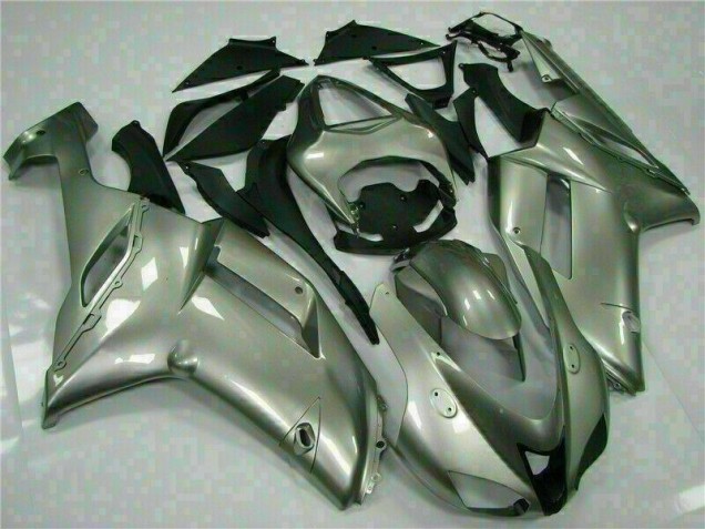 Cheapest 2007-2008 Silver Kawasaki ZX6R Motorcycle Fairings Kits UK