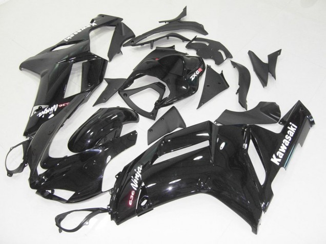 Cheapest 2007-2008 Glossy Black Kawasaki ZX6R Motorcycle Bodywork & Bodywork UK