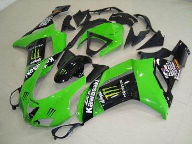 Cheapest 2007-2008 Monster Green Kawasaki ZX6R Motorcycle Replacement Fairings UK