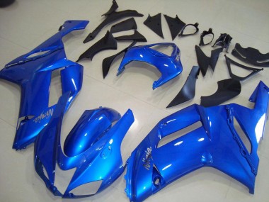 Cheapest 2007-2008 Blue Kawasaki ZX6R Motorcycle Fairings Kit UK