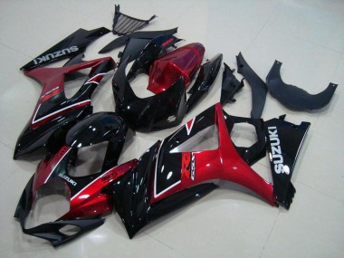 Cheapest 2007-2008 Red Black Suzuki GSXR 1000 K7 Moto Fairings UK