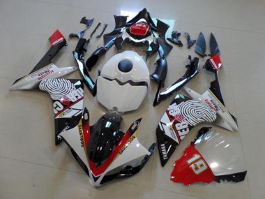 Cheapest 2007-2008 Black White Red Yamaha YZF R1 Motor Fairings UK