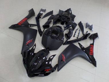 Cheapest 2007-2008 Matte Black Red Yamaha YZF R1 Motorbike Fairing UK