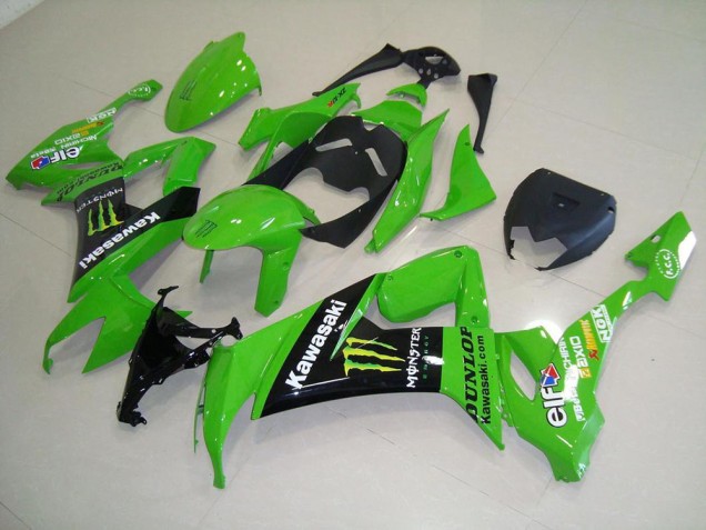 Cheapest 2008-2010 Green Monster Kawasaki ZX10R Motor Bike Fairings UK