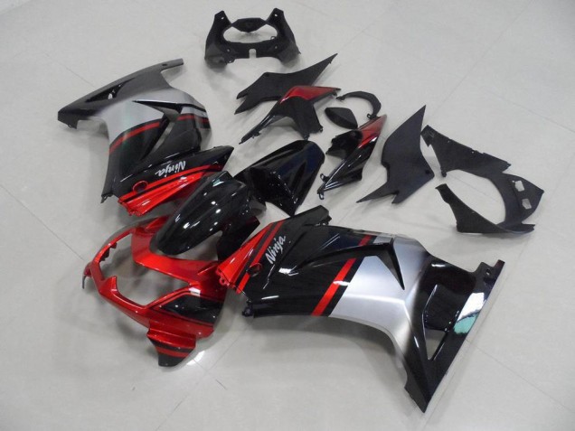 Cheapest 2008-2012 Candy Red Black Silver Kawasaki ZX250R Motorcycle Fairing UK