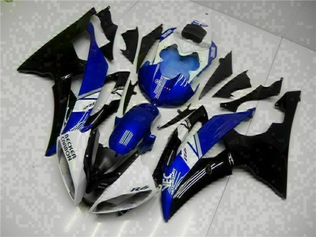 Cheapest 2008-2016 Blue Black Yamaha YZF R6 Motorcycle Fairing Kit UK