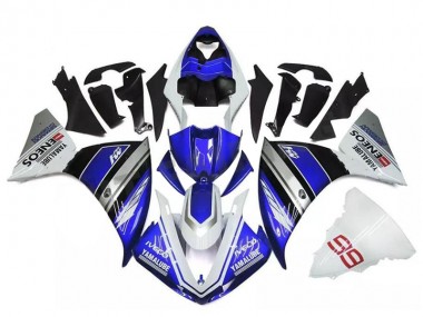 Cheapest 2009-2011 White Blue Silver Yamaha YZF R1 Bike Fairings UK