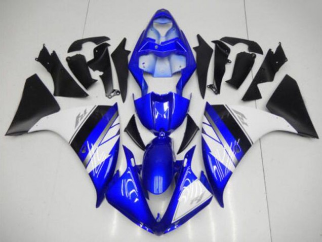 Cheapest 2009-2011 Blue White Black Yamaha YZF R1 Bike Fairing UK