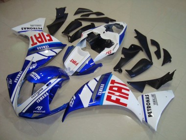 Cheapest 2009-2011 Blue White Fiat Yamaha YZF R1 Replacement Motorcycle Fairings UK