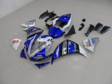 Cheapest 2009-2011 Blue White Yamaha YZF R1 Bike Fairing Kit UK