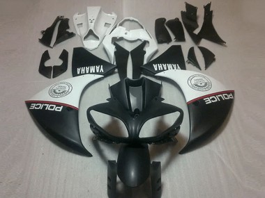 Cheapest 2009-2011 Matte Black White Yamaha YZF R1 Bike Fairing UK