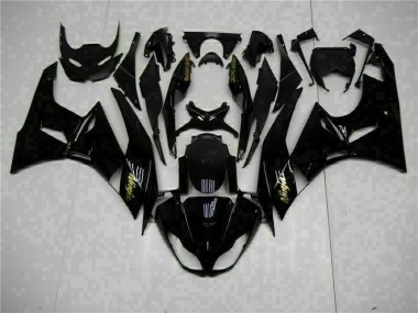 Cheapest 2009-2012 Black Gold Ninja Kawasaki ZX6R Motorcycle Replacement Fairings UK