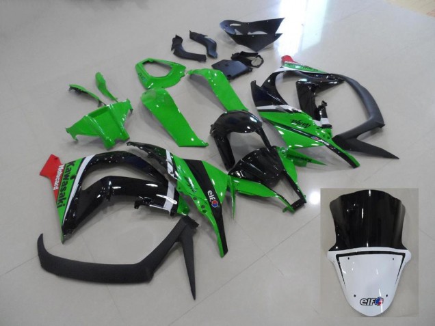 Cheapest 2011-2015 Green and Black Kawasaki ZX10R Motorcycle Fairings Kits UK