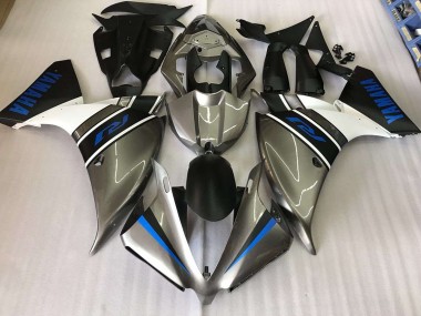 Cheapest 2012-2014 Silver Blue Yamaha YZF R1 Motorbike Fairing Kits UK