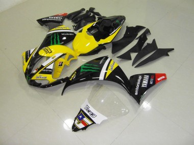 Cheapest 2012-2014 Yellow Monster Yamaha YZF R1 Motorcycle Fairings Kit UK