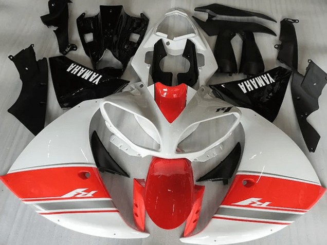 Cheapest 2012-2014 Racy Red White Black Yamaha YZF R1 Motorcycle Fairing Kit UK