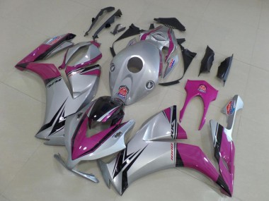 Cheapest 2012-2016 Silver Pink Honda CBR1000RR Motorbike Fairing Kits UK