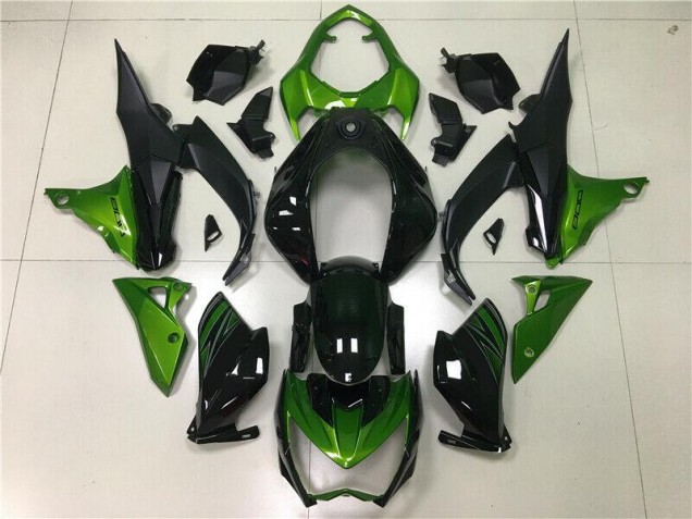 Cheapest 2013-2016 Green Black Kawasaki Z800 Motorbike Fairing Kits UK