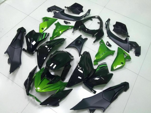 Cheapest 2013-2016 Green Black Kawasaki Z800 Moto Fairings UK