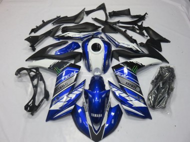 Cheapest 2015-2022 Monster Blue Yamaha YZF R3 Motorcyle Fairings UK