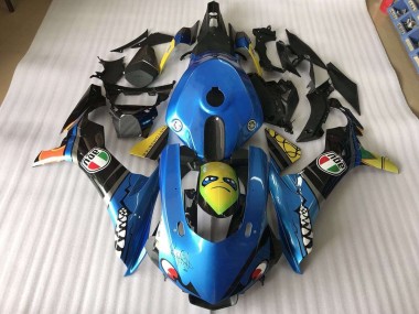 Cheapest 2015-2019 Blue Shark Yamaha YZF R1 Motorbike Fairing UK