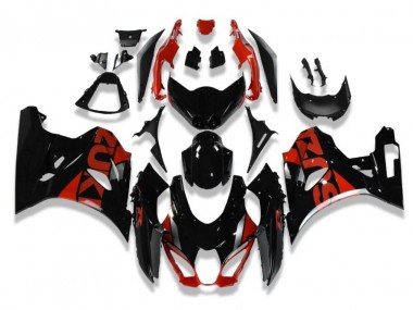 Cheapest 2017-2021 Black Red Suzuki GSXR 1000 Motorcycle Fairings Kit UK