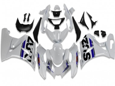 Cheapest 2017-2021 White Blue Suzuki GSXR 1000 Motorcycle Fairings UK