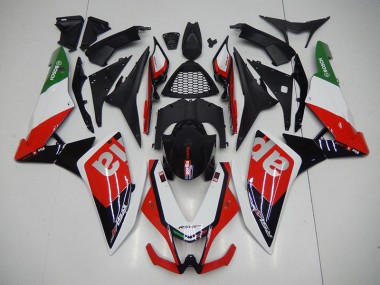 Cheapest 2009-2015 Black Red Aprilia RSV4 Motorcyle Fairings UK