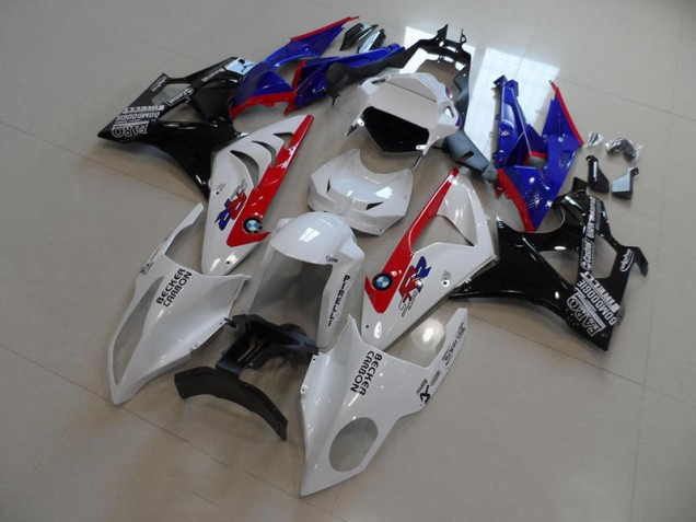 Cheapest 2009-2014 White Blue Red Becker Carbon BMW S1000RR Motorcylce Fairings UK