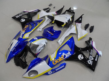 Cheapest 2009-2014 Blue White GoldBet BMW S1000RR Motorcycle Fairings UK