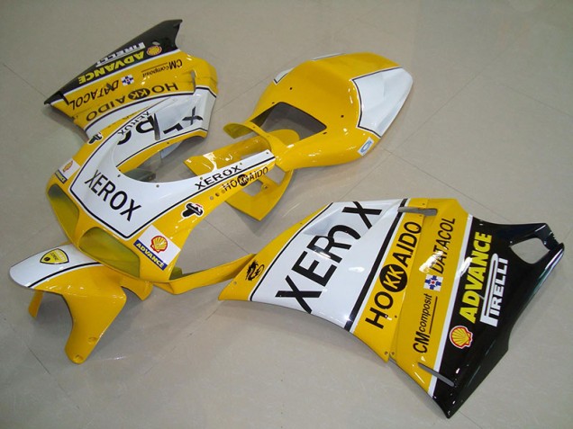 Cheapest 1993-2005 Yellow White Xerox Ducati 748 916 996 996S Replacement Motorcycle Fairings UK