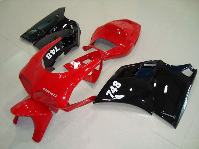 Cheapest 1993-2005 Red Black Ducati 748 916 996 996S Motorbike Fairing Kits UK