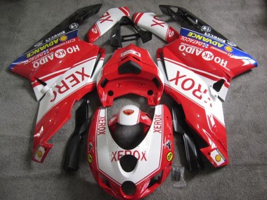 Cheapest 2005-2006 Red White Xerox Ducati 749 Motorcycle Fairings Kits UK