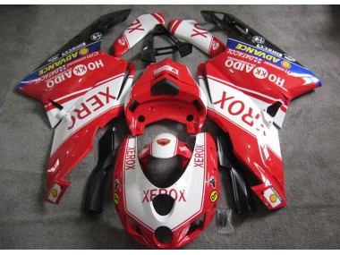 Cheapest 2005-2006 Red White Xerox Ducati 749 Motorcycle Fairings Kits UK