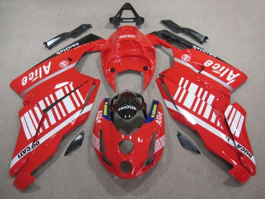 Cheapest 2005-2006 Red White Alice Sandisk Ducati 749 Moto Fairings UK