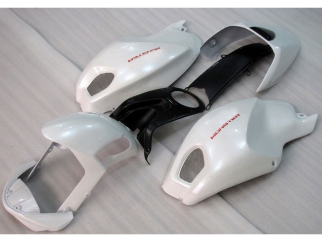 Cheapest 2008-2012 White Red Monster Ducati Monster 696 Motorbike Fairings UK