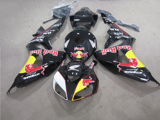 Cheapest 2006-2007 Black Red Bull Honda CBR1000RR Bike Fairings UK