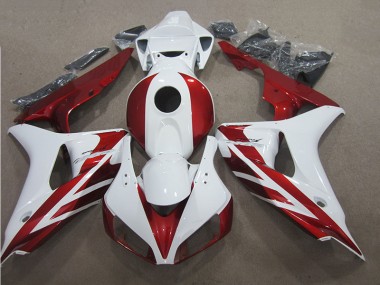 Cheapest 2006-2007 Red White Honda CBR1000RR Motor Bike Fairings UK